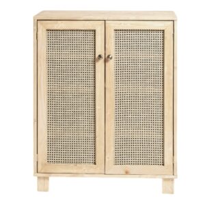wohnli-moebel-suche-M23082936 Wohnli Möbelsuche - Schuhschrank Holz und Rattan Beige 120 cm