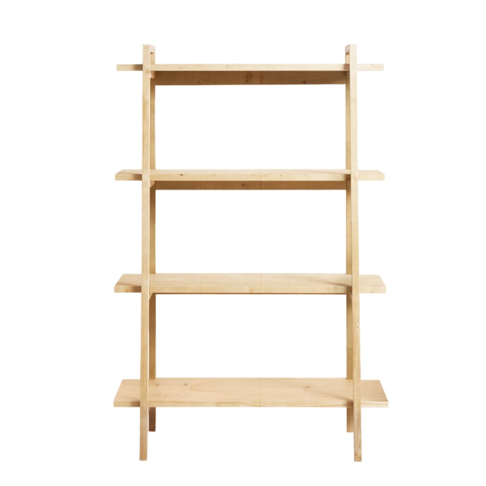 Wohnli Möbelsuche - Bücherregal aus Tannenholz Beige