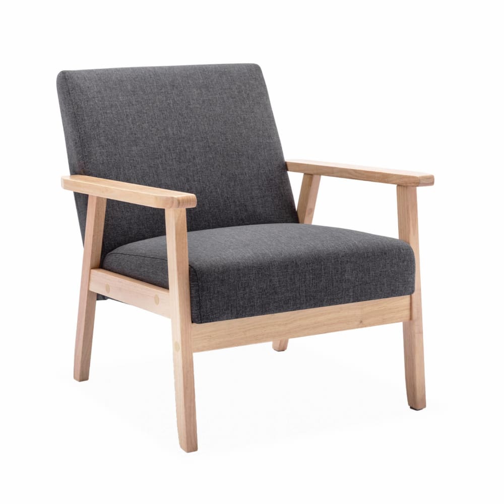 wohnli-moebel-suche-M23083218 Wohnli Möbelsuche - Skandinavischer Sessel mit Stoffbezug dunkelgrau