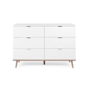 Wohnli Möbelsuche - Kommode mit 6 Schubladen L120 cm - Weiß
