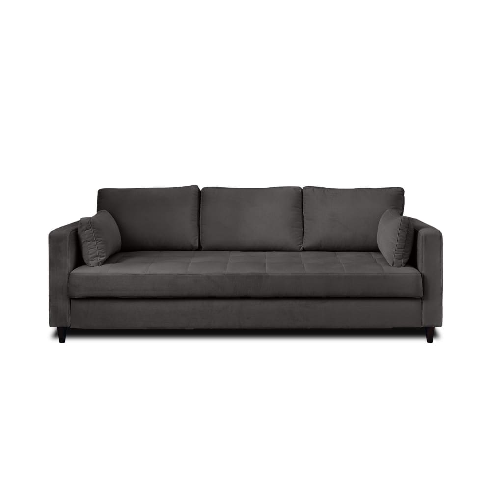 wohnli-moebel-suche-M23085074 Wohnli Möbelsuche - Anna - canapé droit 3 places convertible avec poche en velours