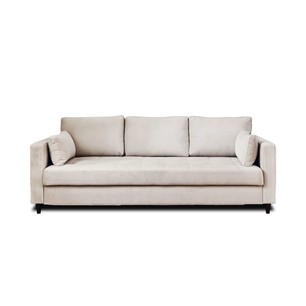 wohnli-moebel-suche-M23085102 Wohnli Möbelsuche - Anna - canapé droit 3 places convertible avec poche en velours