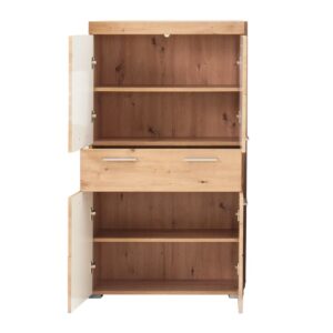 wohnli-moebel-suche-M23085192-1 Badschrank AmandaMando 73x132x31cm Spanplatte Braun ebuy24 Möbel Badezimmermöbel Badezimmerschränke
