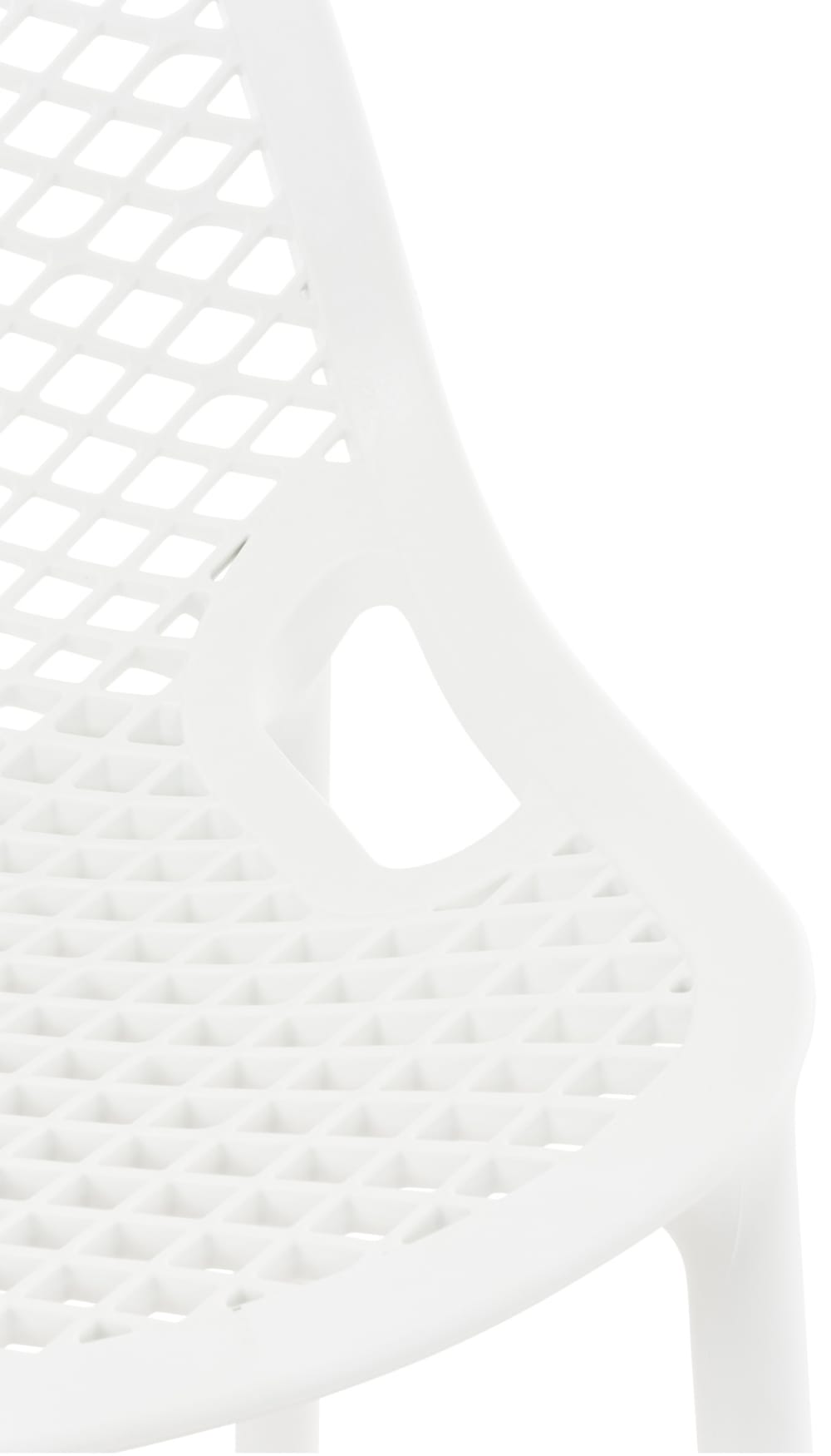 Barhocker wasserabweisend und UV-beständig aus Kunststoff weiß 53x105x45cm Harz Weiß CLP Möbel Esszimmermöbel Barhocker