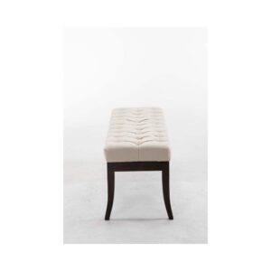 wohnli-moebel-suche-M23086527-1 Sitzbank mit Holzgestell Polster aus Stoff creme 38x46x120cm Stoff Beige CLP Möbel Esszimmermöbel Sitzbank und Holzbank