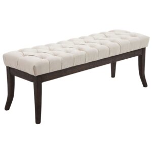 wohnli-moebel-suche-M23086527 Wohnli Möbelsuche - Sitzbank mit Holzgestell Polster aus Stoff creme