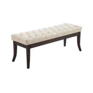 wohnli-moebel-suche-M23086529 Wohnli Möbelsuche - Sitzbank mit Holzgestell Polster aus Kunstleder creme
