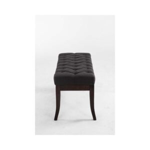 wohnli-moebel-suche-M23086540-1 Sitzbank mit Holzgestell Polster aus Stoff dunkelgrau 38x46x100cm Stoff Grau CLP Möbel Esszimmermöbel Sitzbank und Holzbank