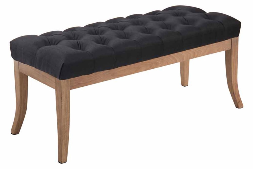 wohnli-moebel-suche-M23086558 Wohnli Möbelsuche - Sitzbank mit Holzgestell Polster aus Stoff schwarz