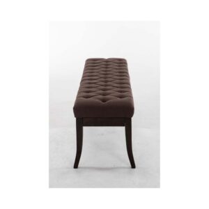 wohnli-moebel-suche-M23086615-1 Sitzbank mit Holzgestell Polster aus Stoff braun 38x46x150cm Stoff Braun CLP Möbel Esszimmermöbel Sitzbank und Holzbank