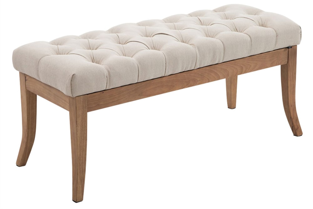 wohnli-moebel-suche-M23086616 Wohnli Möbelsuche - Sitzbank mit Holzgestell Polster aus Stoff creme