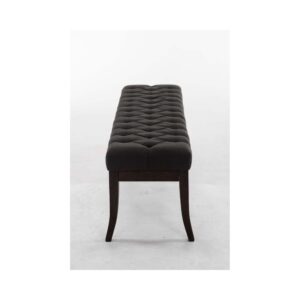 wohnli-moebel-suche-M23086627-1 Sitzbank mit Holzgestell Polster aus Stoff dunkelgrau 38x46x150cm Stoff Grau CLP Möbel Esszimmermöbel Sitzbank und Holzbank