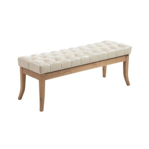 wohnli-moebel-suche-M23086670 Wohnli Möbelsuche - Sitzbank mit Holzgestell Polster aus Kunstleder creme