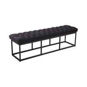 wohnli-moebel-suche-M23086714 Wohnli Möbelsuche - Sitzbank mit Metallgestell Polster aus Stoff schwarz
