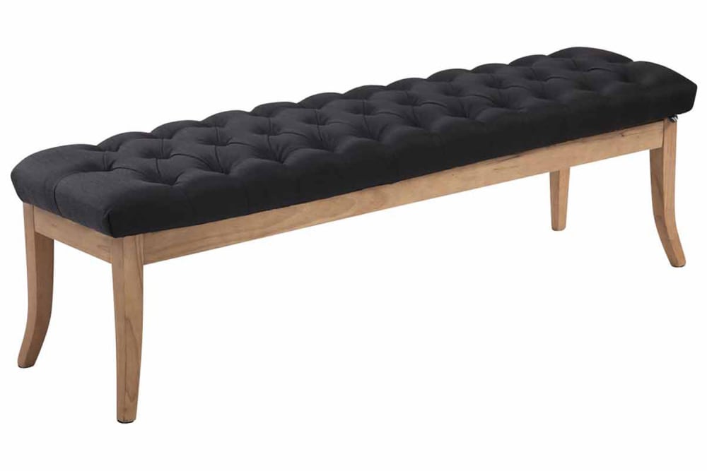 wohnli-moebel-suche-M23086841 Wohnli Möbelsuche - Sitzbank mit Holzgestell Polster aus Stoff schwarz