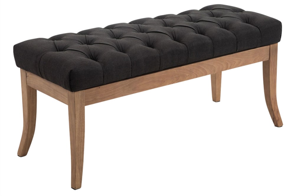 wohnli-moebel-suche-M23086853 Wohnli Möbelsuche - Sitzbank mit Holzgestell Polster aus Stoff dunkelgrau