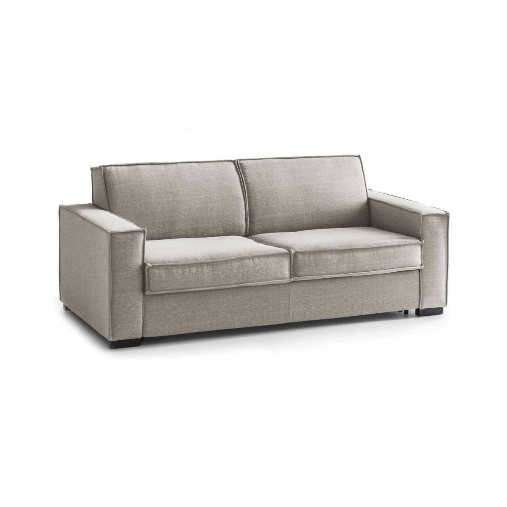 Wohnli Möbelsuche - Festes 2-Sitzer-Sofa aus taubengrauem Stoff