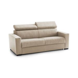 Wohnli Möbelsuche - Festes 3-Sitzer-Sofa aus beigem Stoff
