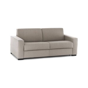 Wohnli Möbelsuche - Festes 2-Sitzer-Sofa aus taubengrauem Stoff