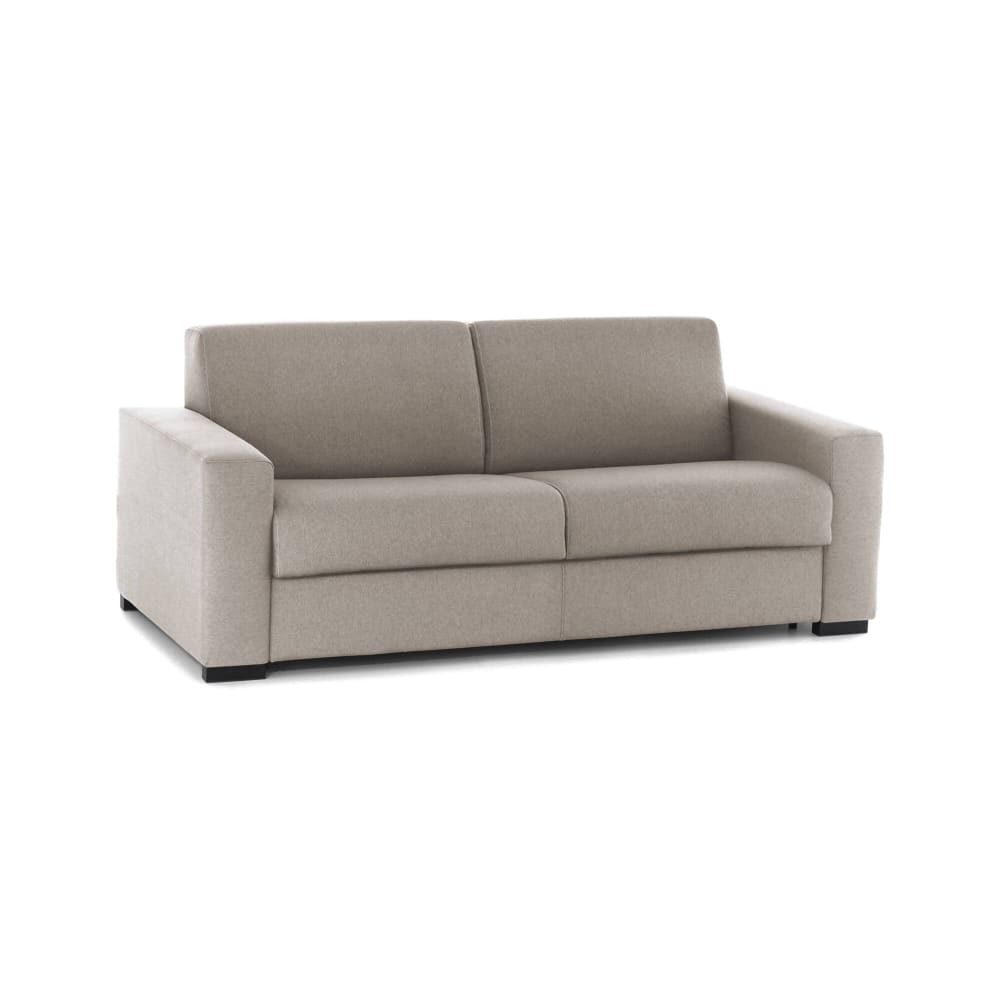 Wohnli Möbelsuche - Festes 2-Sitzer-Sofa aus taubengrauem Stoff