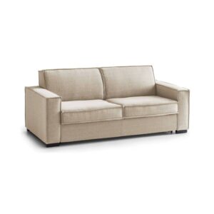 Wohnli Möbelsuche - Festes 2-Sitzer-Sofa aus beigem Stoff