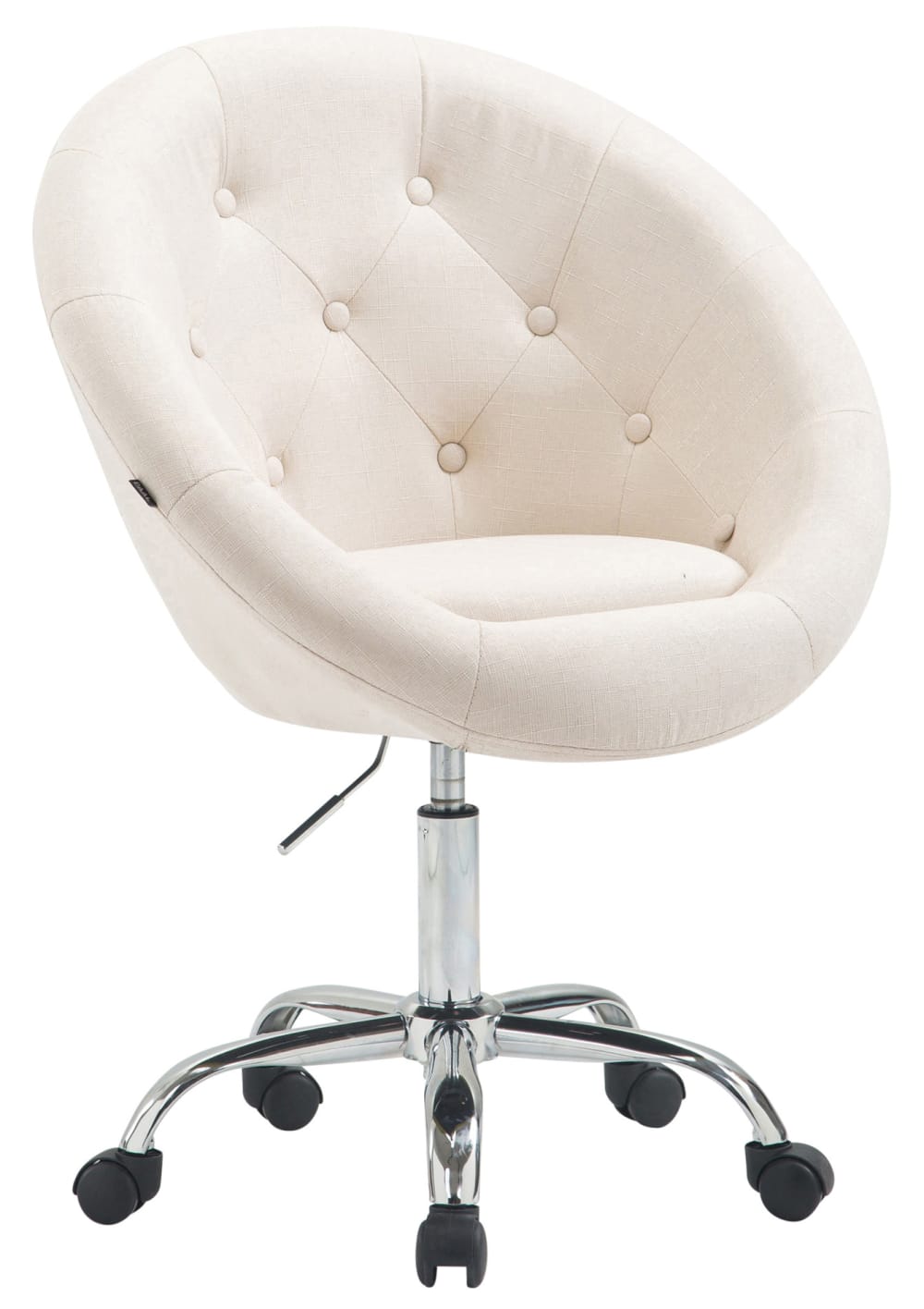 wohnli-moebel-suche-M23087139 Wohnli Möbelsuche - Arbeitshocker drehbar verstellbar aus Stoff creme