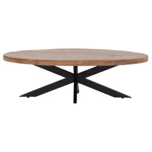 Wohnli Möbelsuche - Couchtisch oval aus Mangoholz 130cm