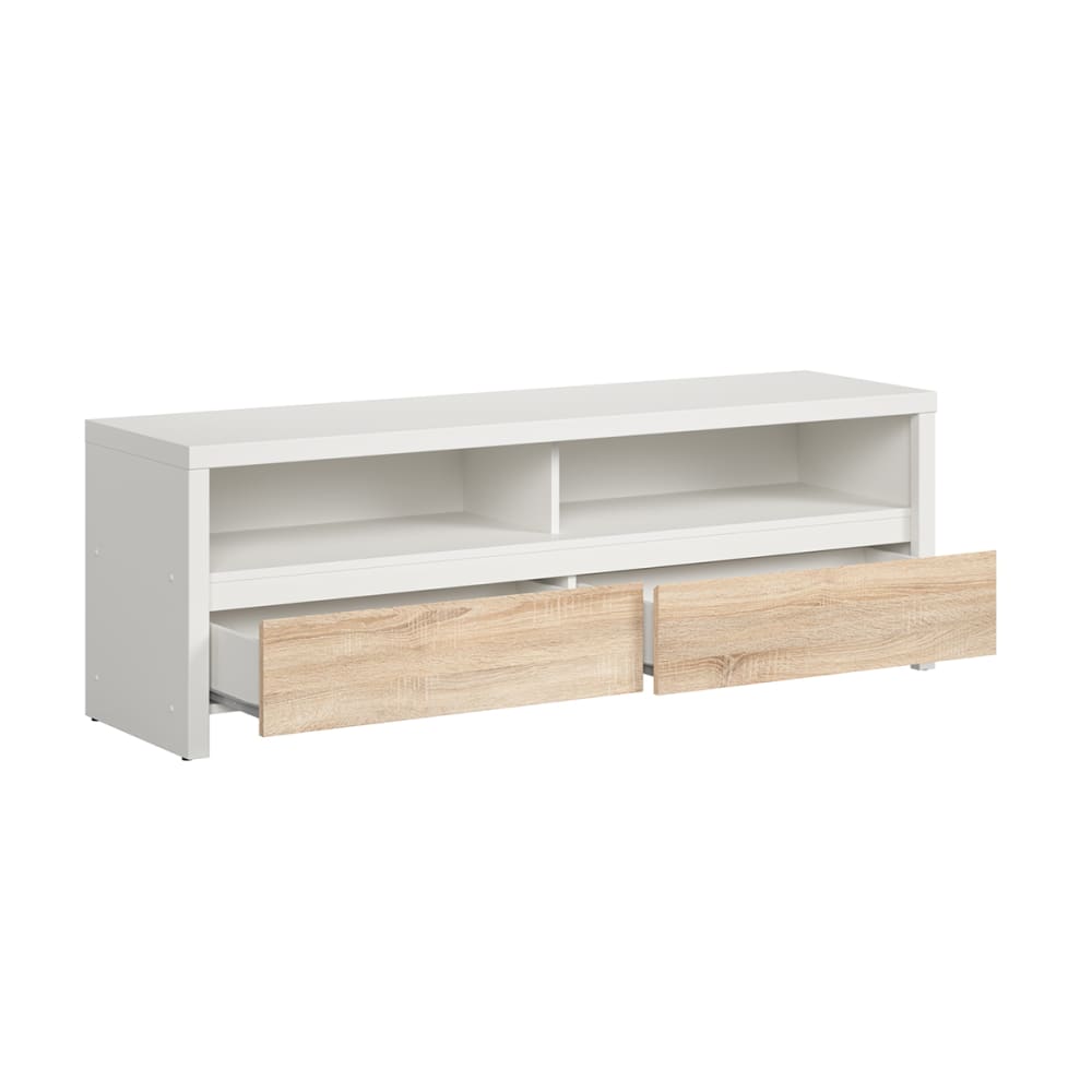 Holzoptik und Weiß