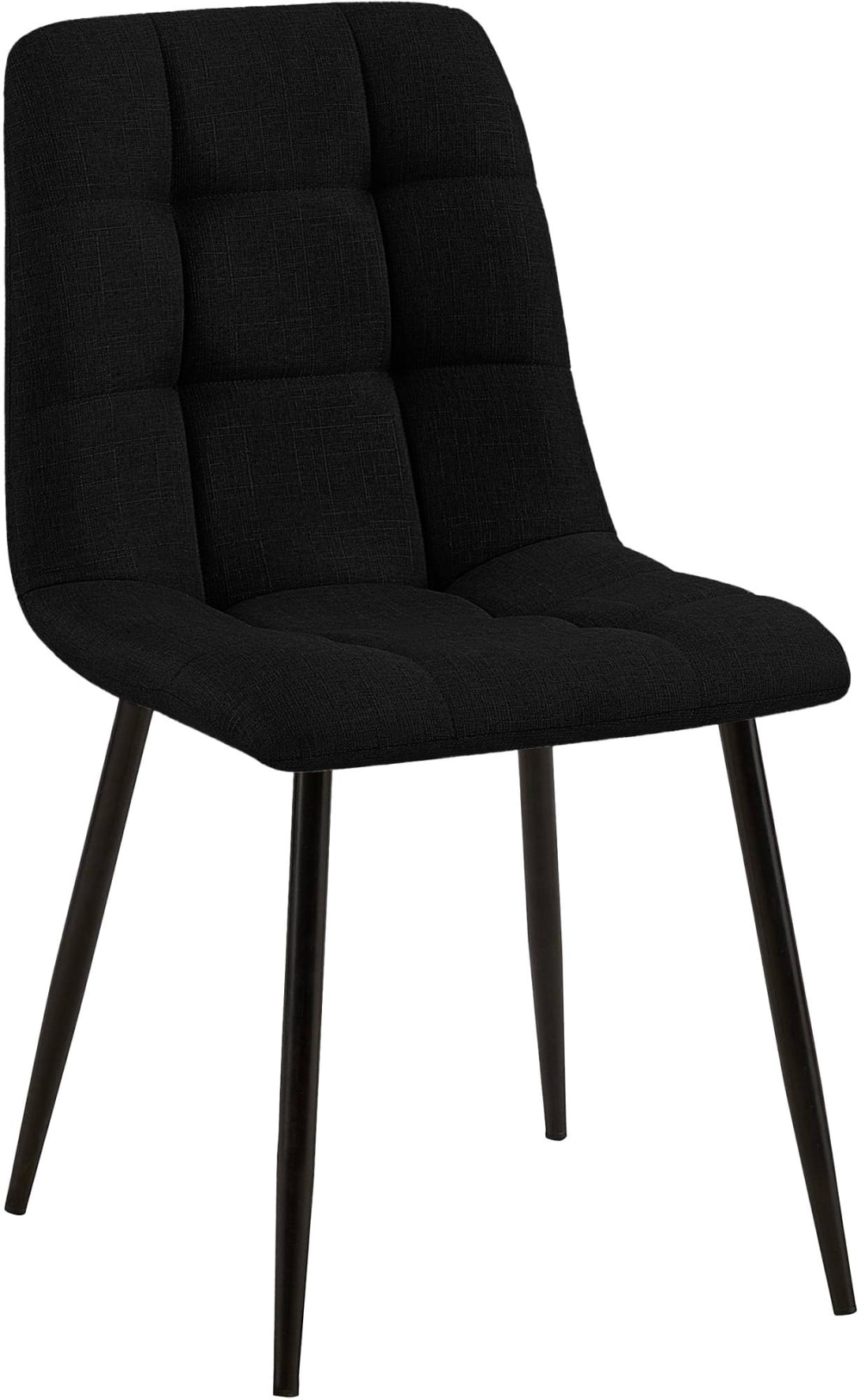 wohnli-moebel-suche-M23087631 Wohnli Möbelsuche - Esszimmerstuhl mit Metallgestell aus Stoff schwarz