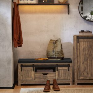 100x46x35cm Spanplatte Beige SoBuy Möbel Flurmöbel Schuhschränke