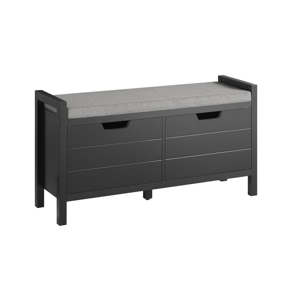 wohnli-moebel-suche-M23087763 Wohnli Möbelsuche - Sitzkommode mit Sitzfläche und Stauraum MDF Schwarz