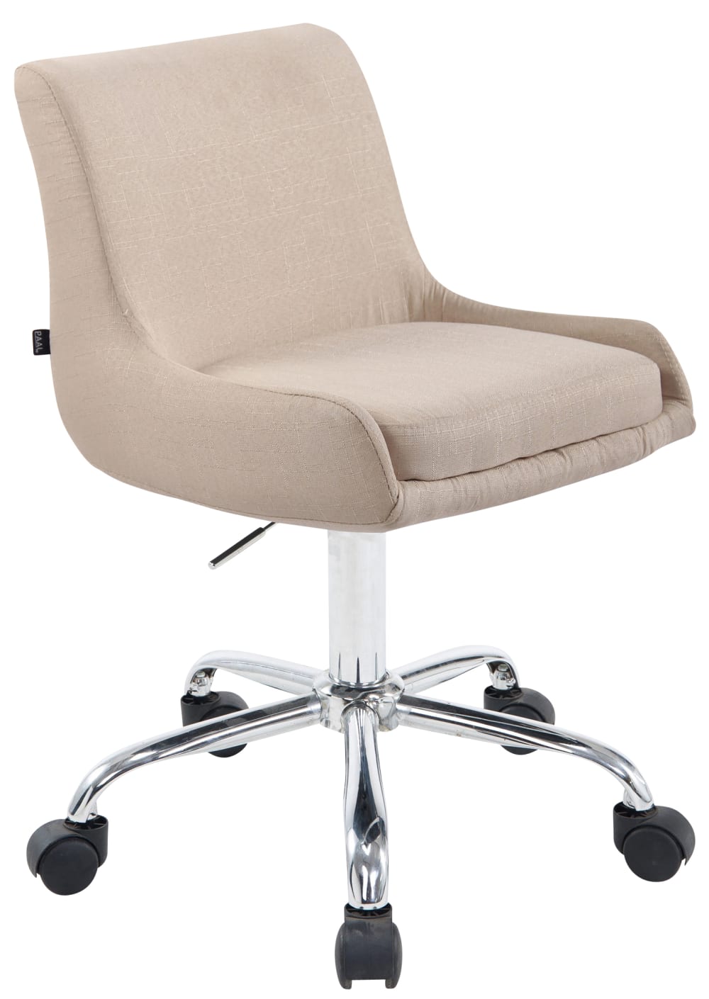 wohnli-moebel-suche-M23090850 Wohnli Möbelsuche - Arbeitshocker drehbar verstellbar aus Stoff creme