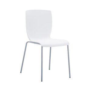 Wohnli Möbelsuche - Gartenstuhl aus Kunststoff weiß