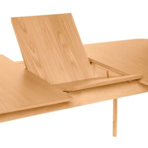 Rechteckiger ausziehbarer Tisch 140 mit Eichenholzplatte. 90x75x140cm Holz Braun Koketto Home Möbel Esszimmermöbel Esstische