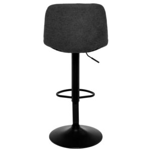 wohnli-moebel-suche-M23093033-1 Hocker mit Sitz in Dunkelgrau und Beinen in Schwarz. 46x110x43cm PES - Polyester Grau Koketto Home Möbel Wohnzimmermöbel Hocker