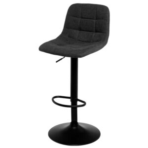 wohnli-moebel-suche-M23093033 Wohnli Möbelsuche - Hocker mit Sitz in Dunkelgrau und Beinen in Schwarz.