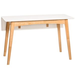 Klappbarer Küchentisch mit Platte in Weiß. 50x75x120cm Holz Weiß Koketto Home Möbel Esszimmermöbel Esstische