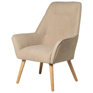 wohnli-moebel-suche-M23093164 Wohnli Möbelsuche - Gepolsterter Sessel mit hoher Rückenlehne und Eichenholzbeinen.