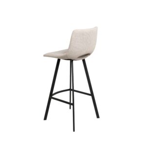 wohnli-moebel-suche-M23093176-1 Hoher gepolsterter Hocker mit Beinen in Schwarz und in Beige. 48x102x45cm PES - Polyester Beige Koketto Home Möbel Wohnzimmermöbel Hocker
