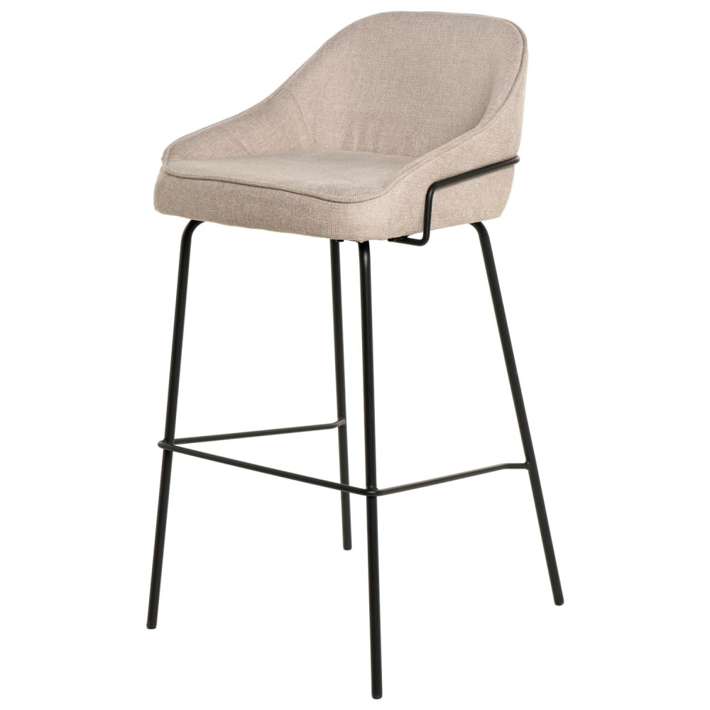 wohnli-moebel-suche-M23093179 Wohnli Möbelsuche - Eleganter gepolsterter Hocker in Beige.