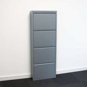 wohnli-moebel-suche-M23094789-1 Schuhschrank Pisa 6 150x140x16cm Metall Grau ebuy24 Möbel Flurmöbel Schuhschränke