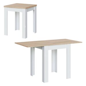 wohnli-moebel-suche-M23095379 Wohnli Möbelsuche - Ausziehbarer Tisch mit weißem Holzeffekt