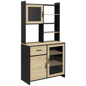 wohnli-moebel-suche-M23096449 Wohnli Möbelsuche - Buffet haut multi-rangement 3 portes 3 étagères tiroir 5 niches