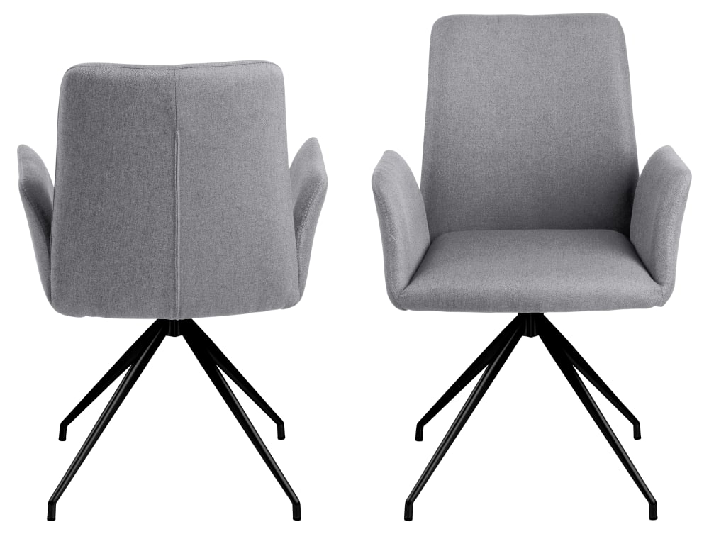 wohnli-moebel-suche-M23096581-1 Esszimmerstuhl Nadine 56x88x54cm Stoff Grau ebuy24 Möbel Esszimmermöbel Stühle