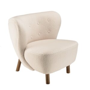 Wohnli Möbelsuche - Sessel aus Bouclé-Stoff mit gepolsterter Rückenlehne