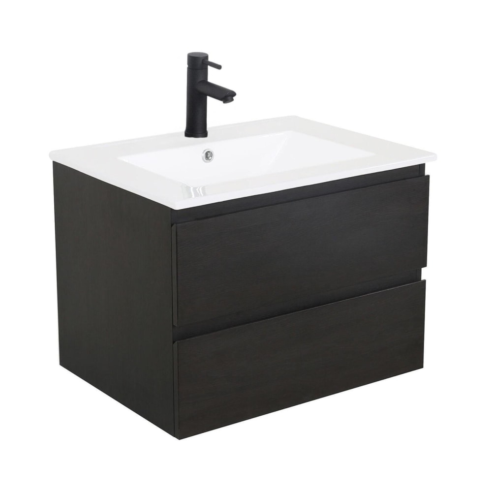 wohnli-moebel-suche-M23096738 Wohnli Möbelsuche - Einzelwaschtisch-Set 60cm mit Keramikplatte und schwarzem Wasserhahn