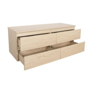 Doppelwaschtisch 120cm hängend - Holzoptik Arbeitsplatte 120x43x45cm Spanplatte Braun Mob In Möbel Badezimmermöbel