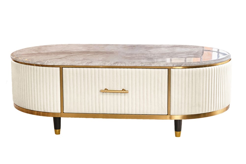 Wohnli Möbelsuche - Couchtisch mit Marmorplatte