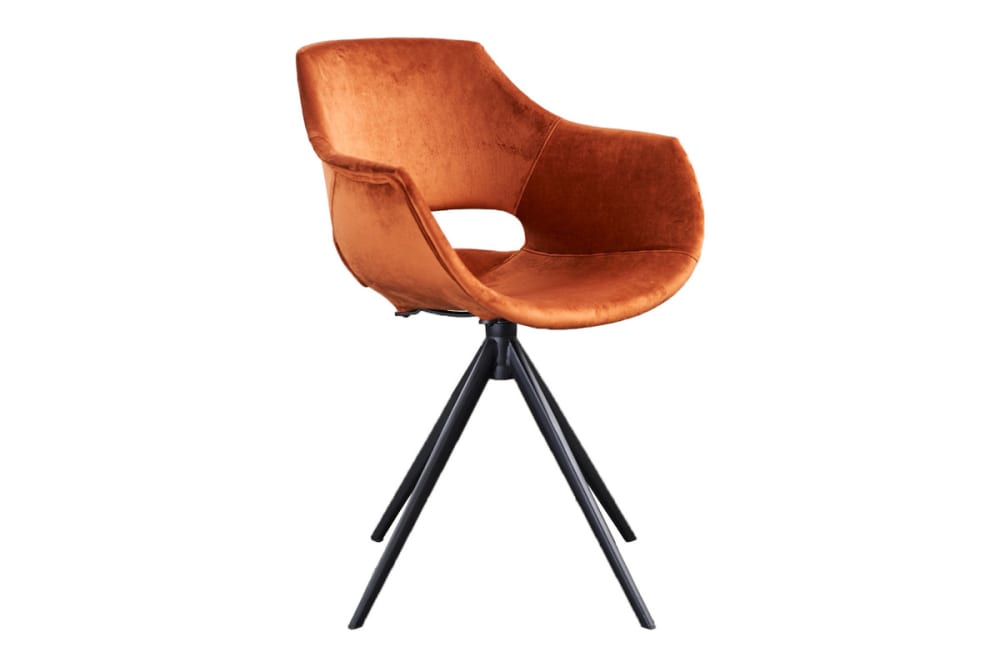 Wohnli Möbelsuche - Drehbarer Stuhl aus Samt