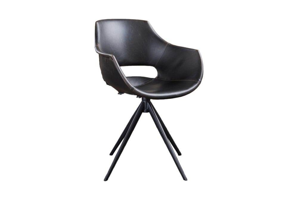 Wohnli Möbelsuche - Drehbarer Stuhl aus Kunstleder